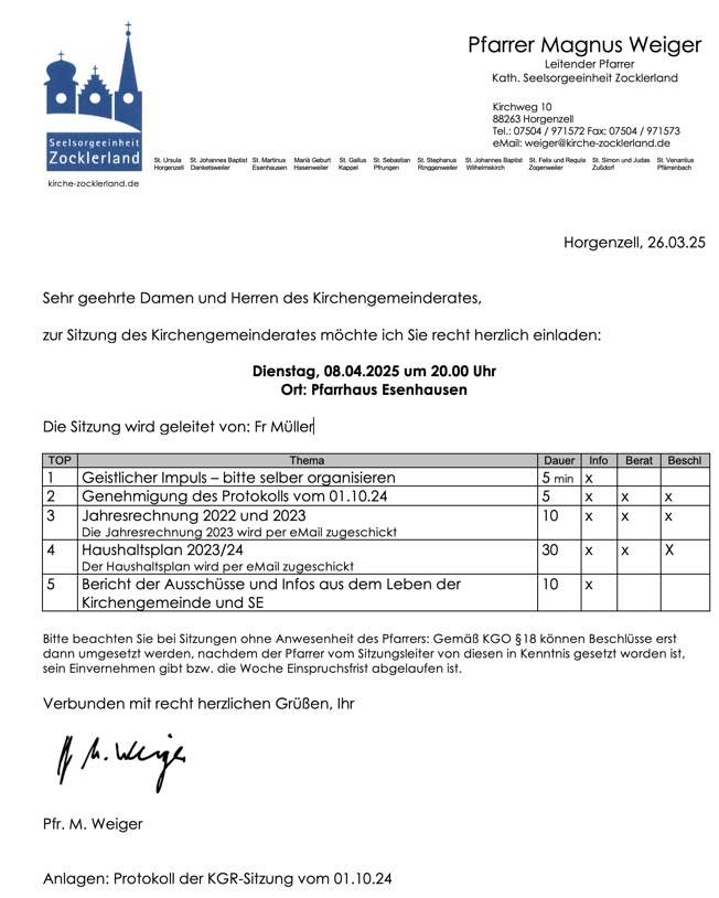 ESSitzung